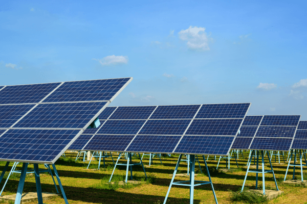 Ground-Mounted Solar Panel Installation